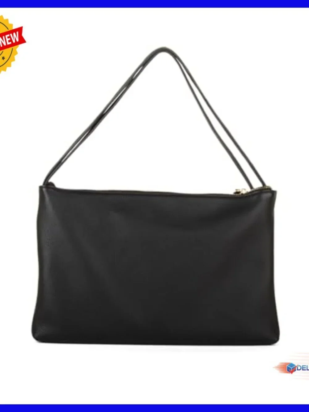 Full Grain Leather Hobo Crossbody Bag, Adjustable Strap, 3 Pockets, Minimalist